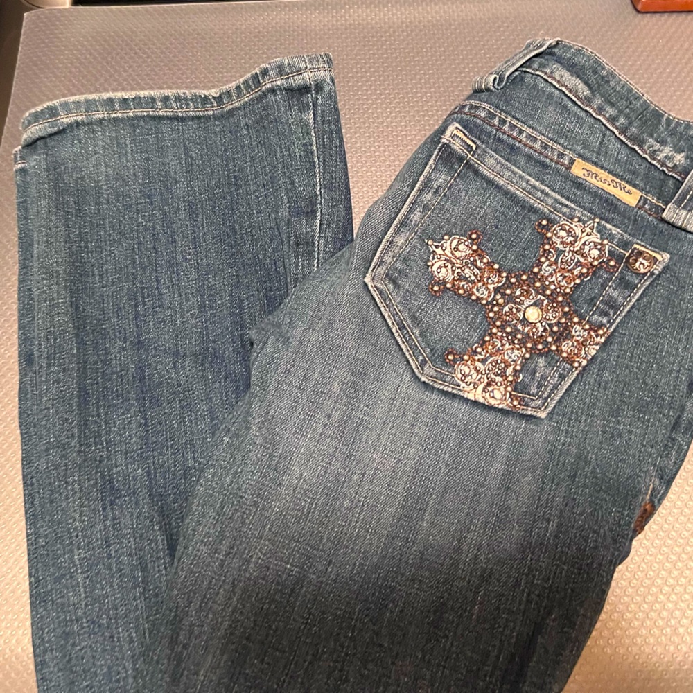 Miss Me Jeans Bling Cross Boot Cut
